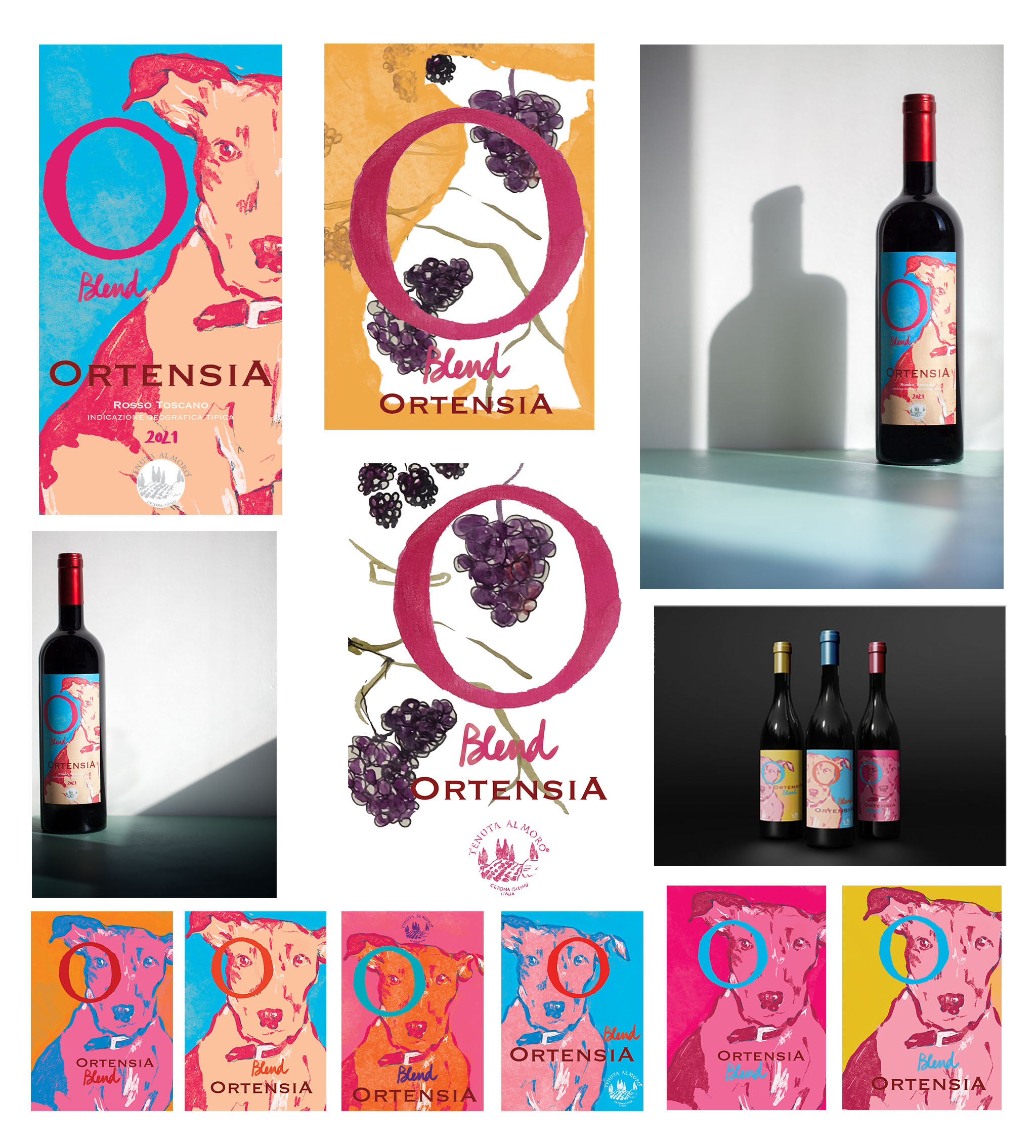 Ortensia wine - Custom label